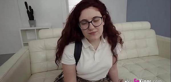  Petite schoolgirl wants to become a SUPER-PORNSTAR